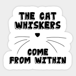 Cat Whiskers Sticker